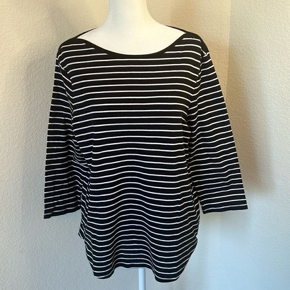 Women's Plus Size Faded Glory Striped T-Shirt ~ Size XXL